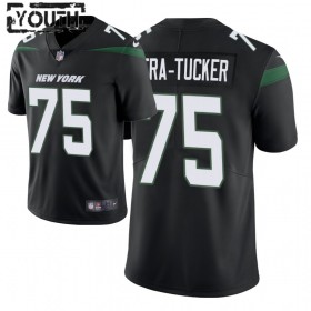 Maillot New York Jets Alijah Vera-Tucker 75 Nike Noir 2021 NFL Draft - Enfant